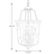 Progress Lighting Bowman Collection Four-Light Black Foyer Pendant P500207-031 - alternate 3